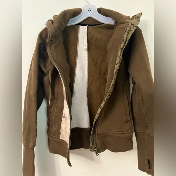 Lululemon Scuba Manifesto Print Full Zip Jacket